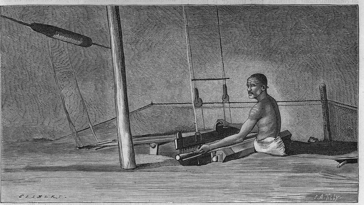 Vävning i Indien: Väverens metier. av Unknown artist