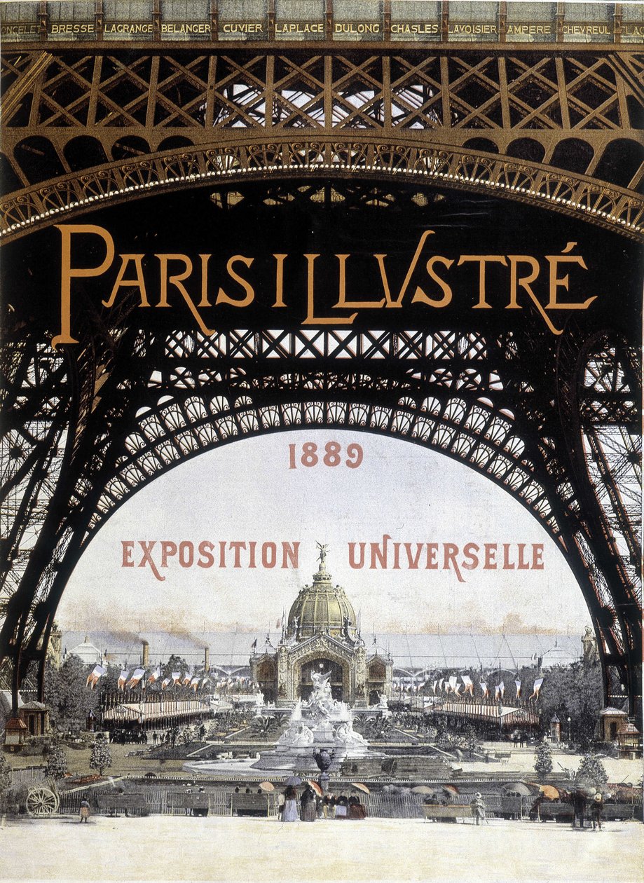 Världsutställning i Paris 1889 i "" Paris illustrerad ". av Unknown artist