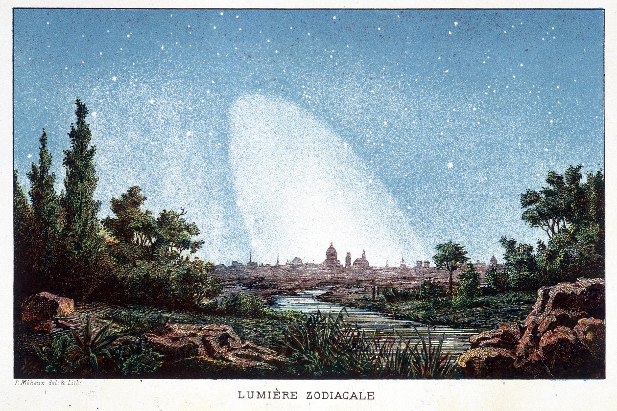 Zodiacal Light - i "" History of Astres"" av J. Rambosson av Unknown artist