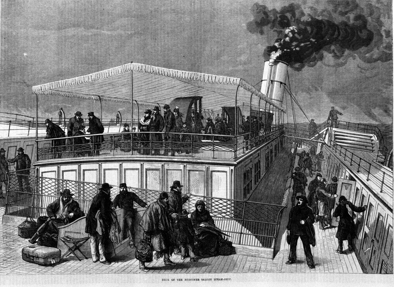 båt designad mot sjösjuka av Henry Bessemer (1813-1898). av Unknown artist