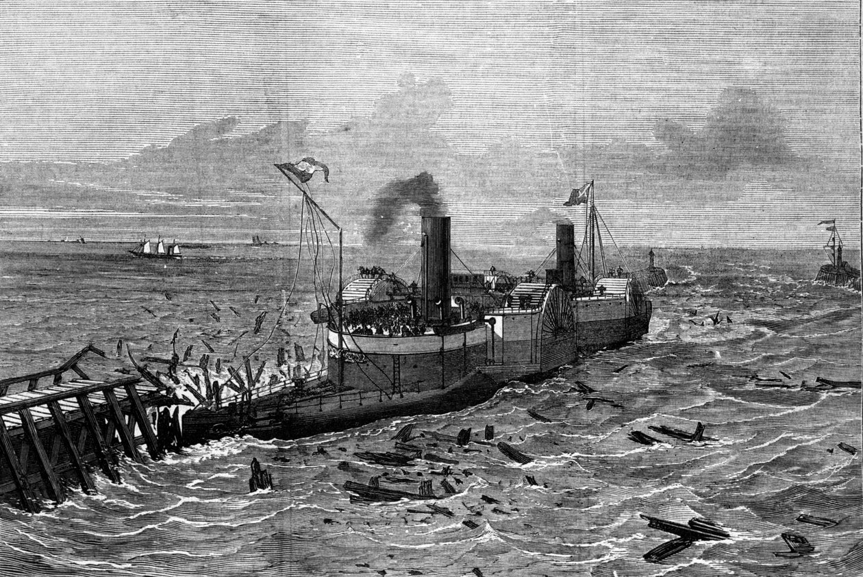 båt designad mot sjösjuka av Henry Bessemer (1813-1898). av Unknown artist
