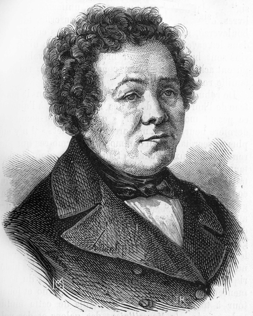 porträtt av Adolphe Crémieux (1796-1880), fransk politiker. av Unknown artist