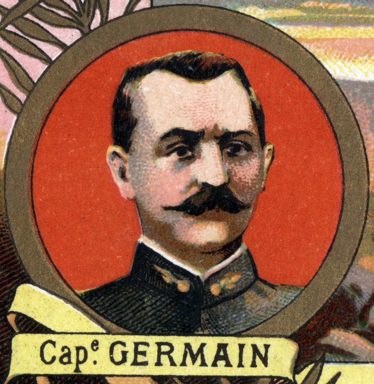 porträtt av kapten Germain fransk upptäcktsresande som deltog i Marchand-uppdraget. av Unknown artist
