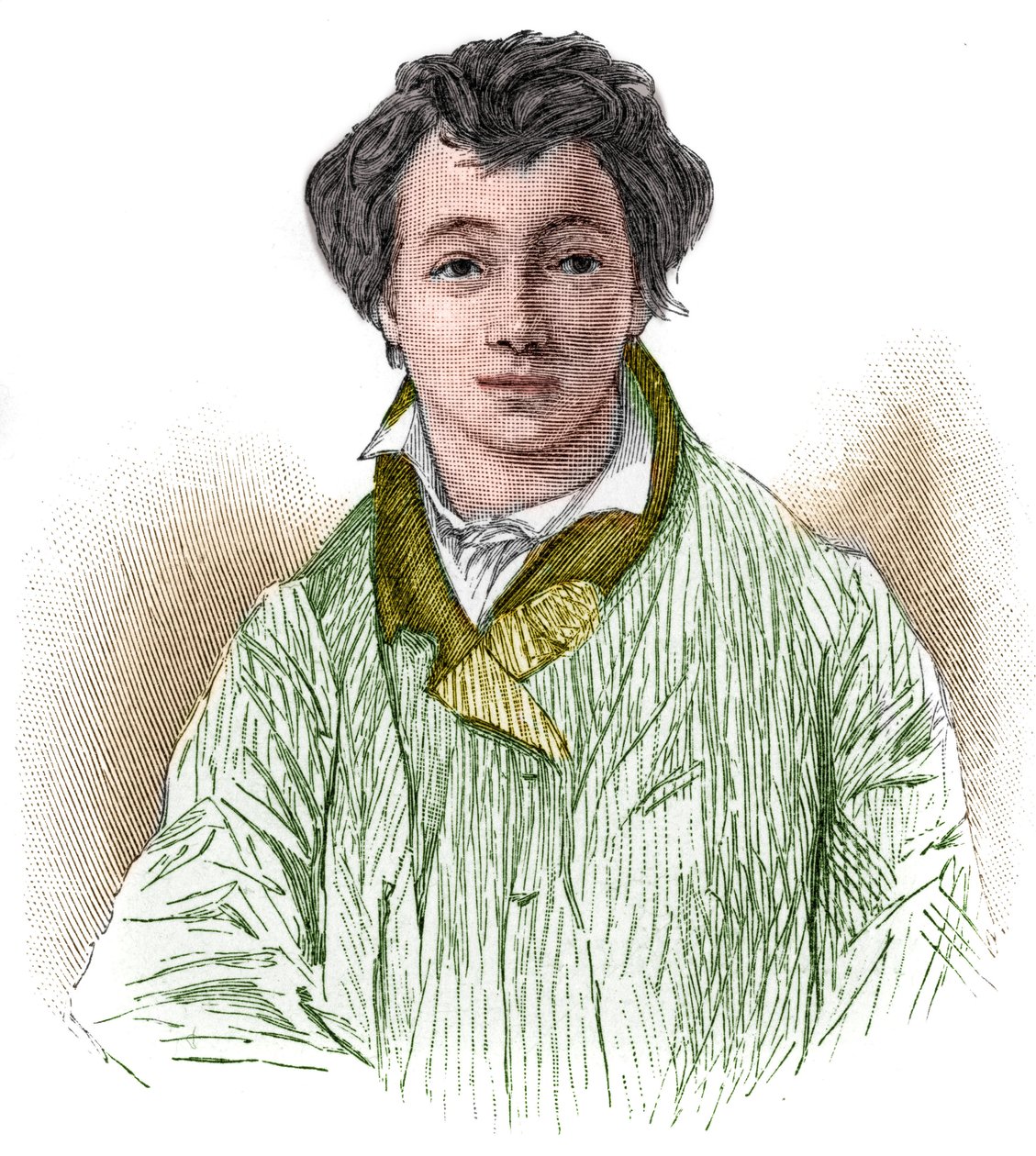 porträtt av Christian Johann Heinrich Heine (1797-1856), tysk poet och journalist. av Unknown artist