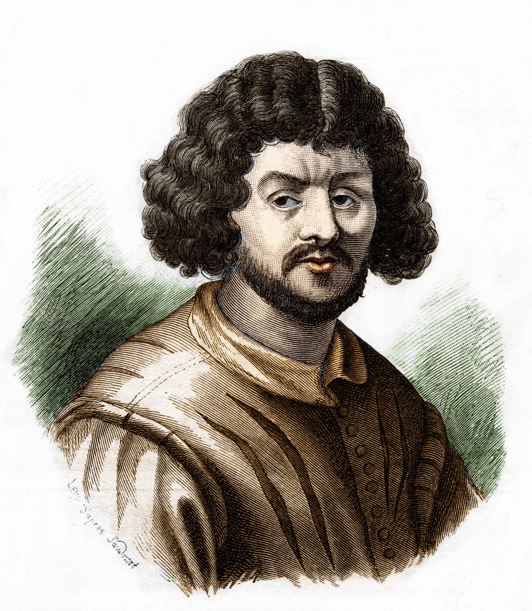 porträtt av Claude Gellee, kallad Lorrain (1600-1682) fransk målare. av Unknown artist