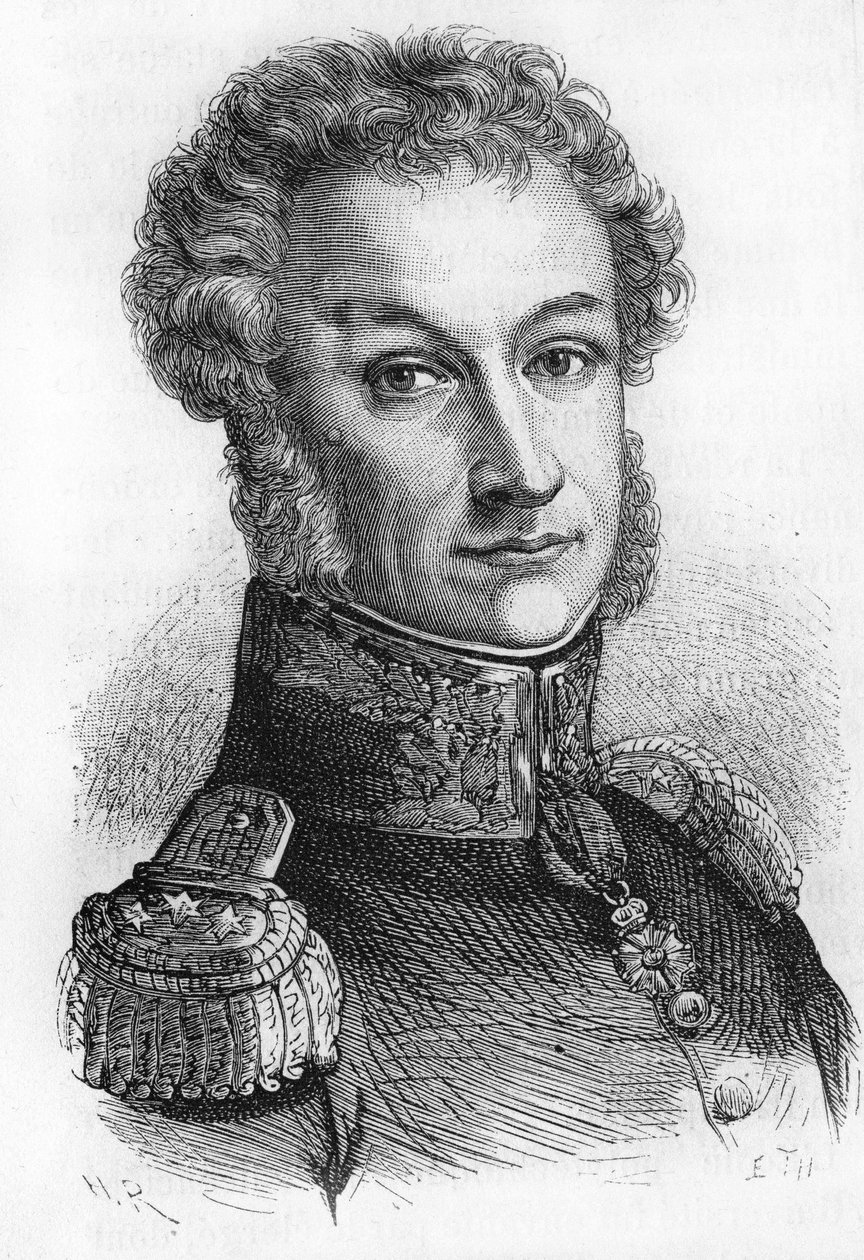 porträtt av General Cambronne.Viccount Cambronne.Fransk general (1770 till 1842). av Unknown artist