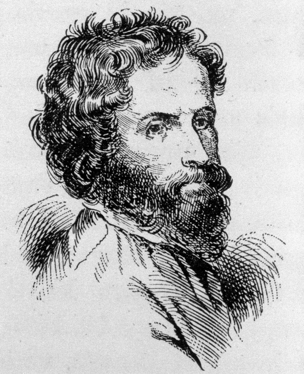 porträtt av Ignaz Moscheles (1794 - 1870). av Unknown artist