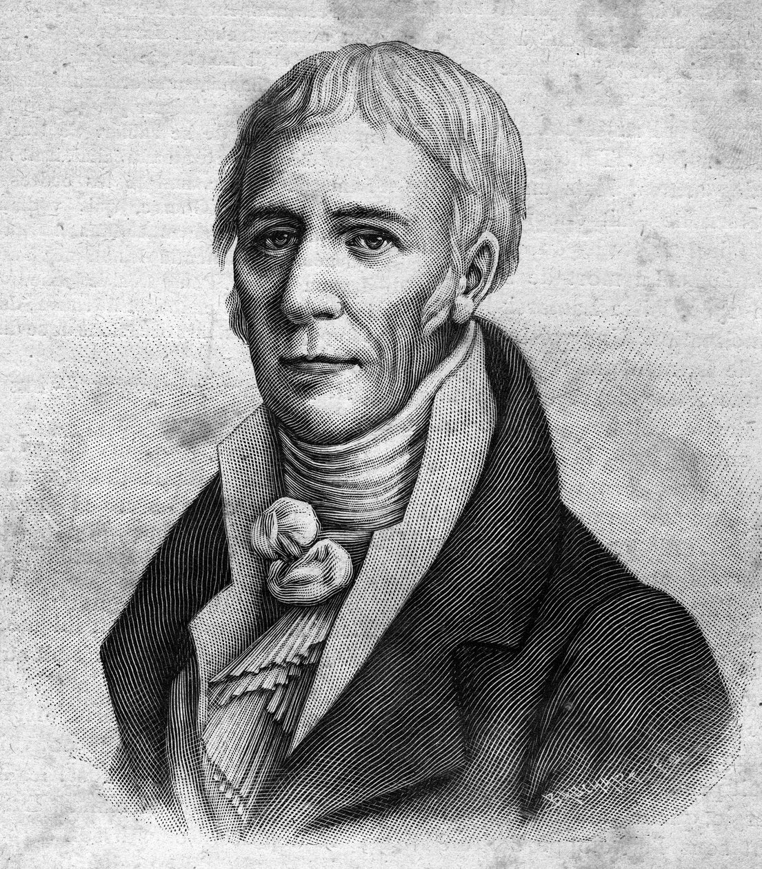 porträtt av Jean Baptiste Lamarck (1744-1829). - i "" Les Contemporains", n.d. sent 1800-tal. av Unknown artist