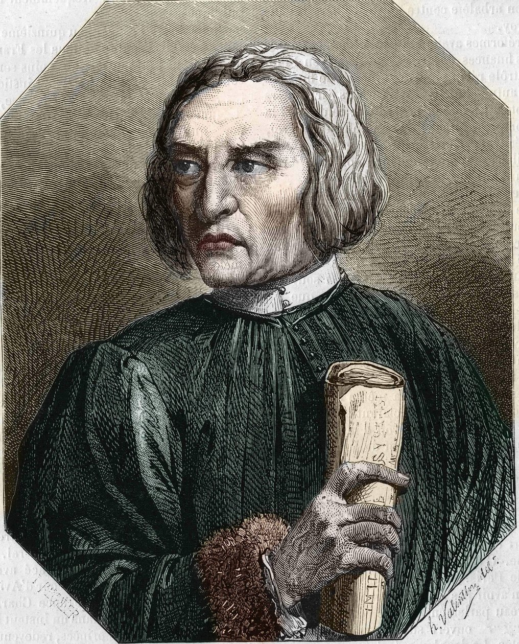 porträtt av Jean de Gerson. Fransk teolog (1363 till 1429). av Unknown artist