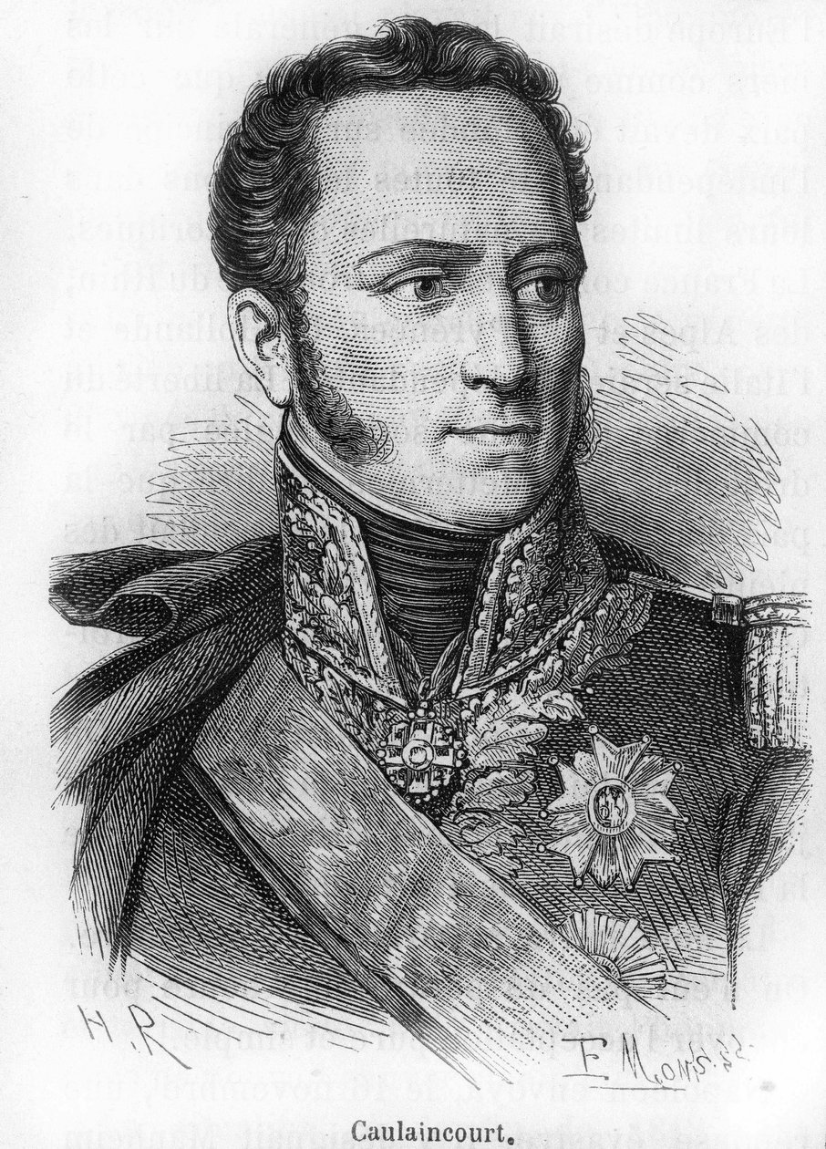 porträtt av Le Marquis de Caulaincourt (1773-1827), hertig av Vicenza, fransk general och diplomat. av Unknown artist