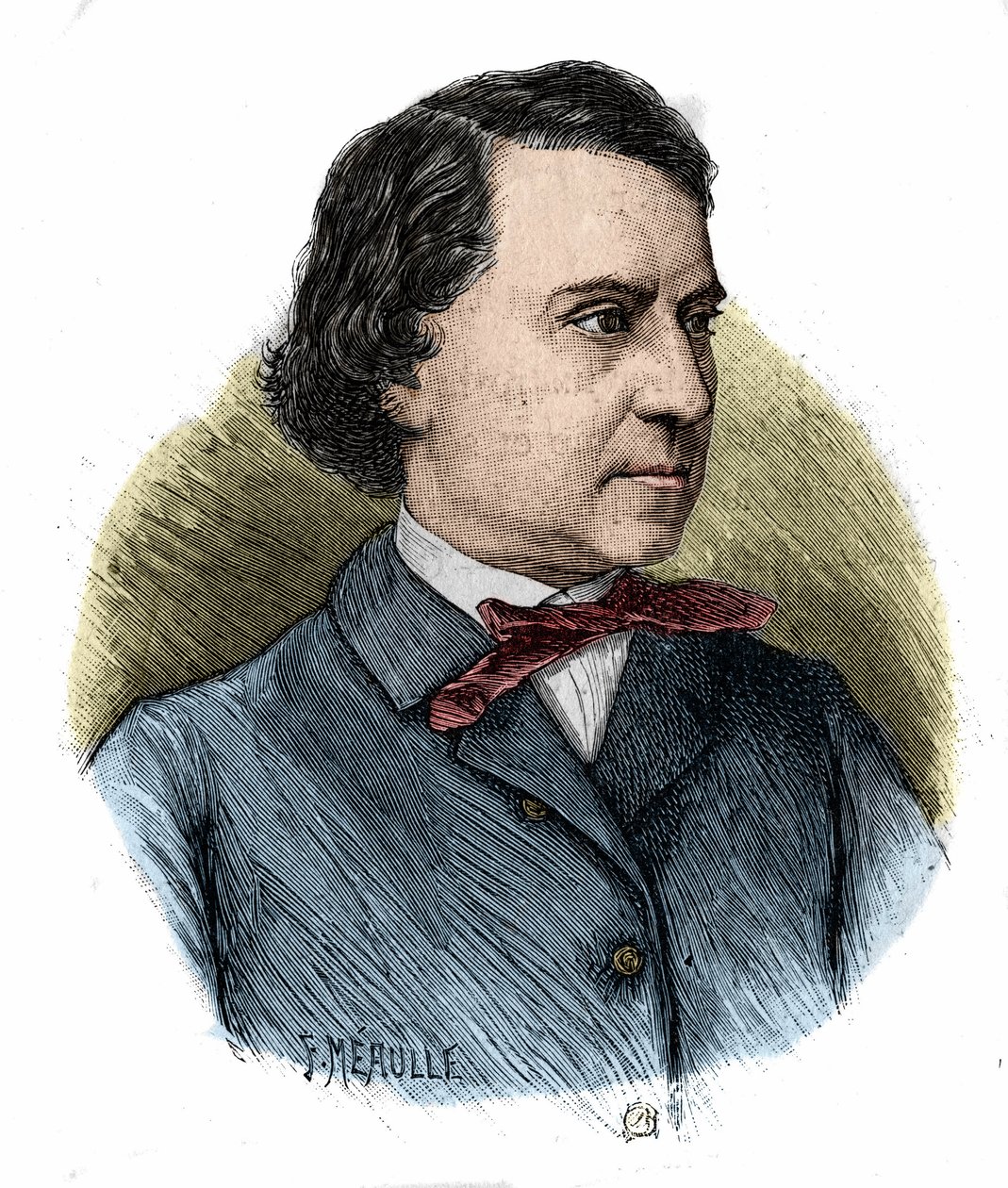 porträtt av Louis Blanc, fransk politiker och historiker (1811-1882). av Unknown artist