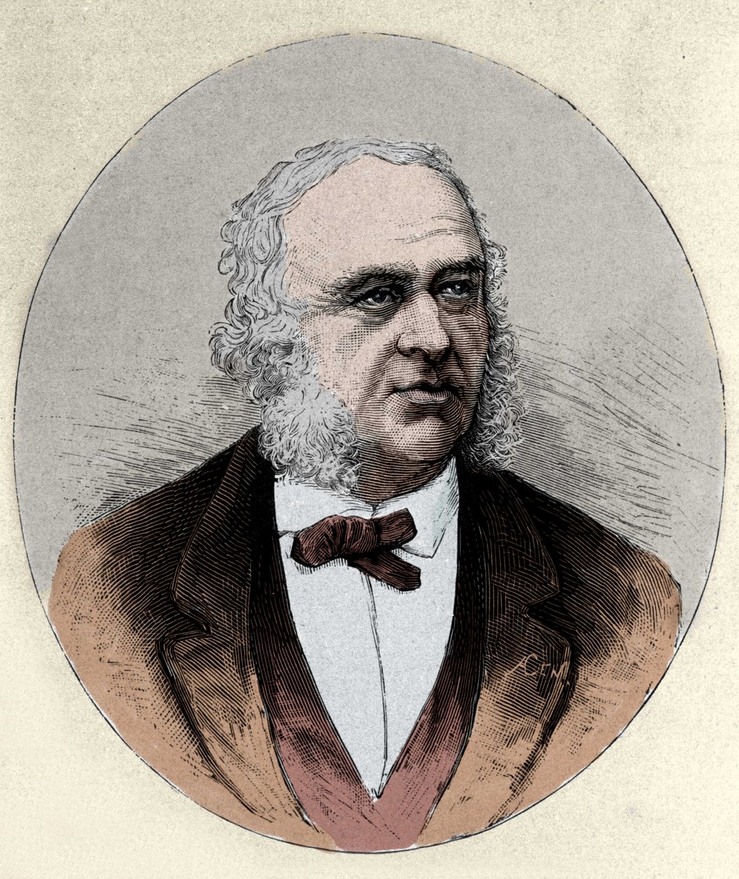 porträtt av Paul Broca (1824-1880), fransk kirurg och antropolog. av Unknown artist