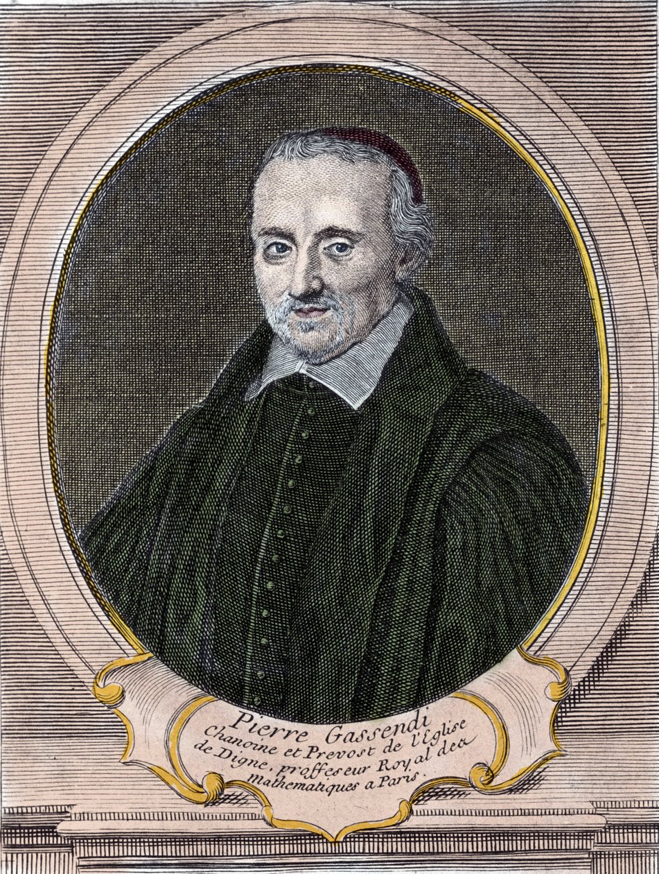 porträtt av Pierre Gassendi (1592-1655), fransk filosof, astronom, matematiker och fysiker. av Unknown artist