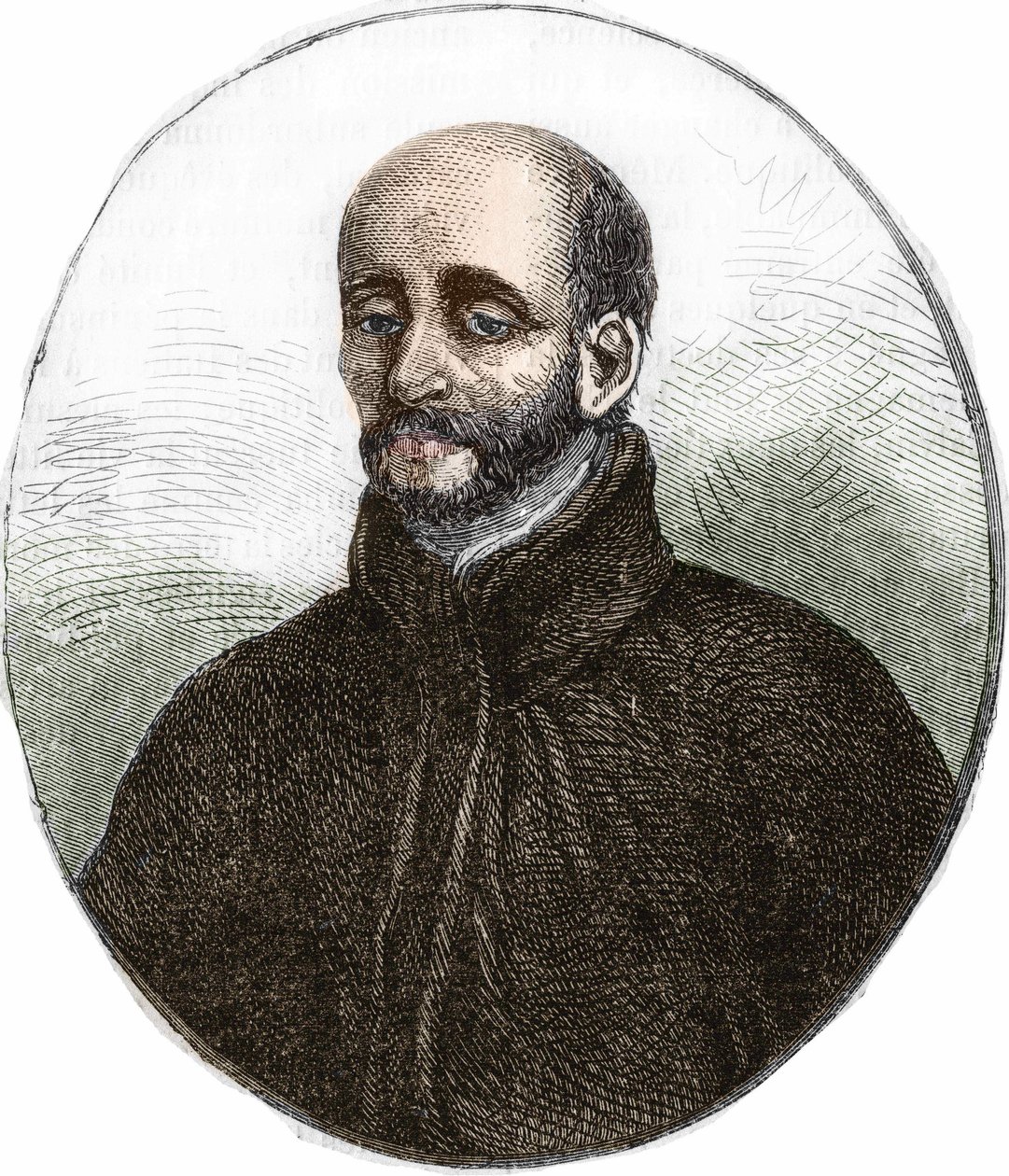 porträtt av den helige Ignatius av Loyola (1491-1556), grundare av Jesu Society. av Unknown artist