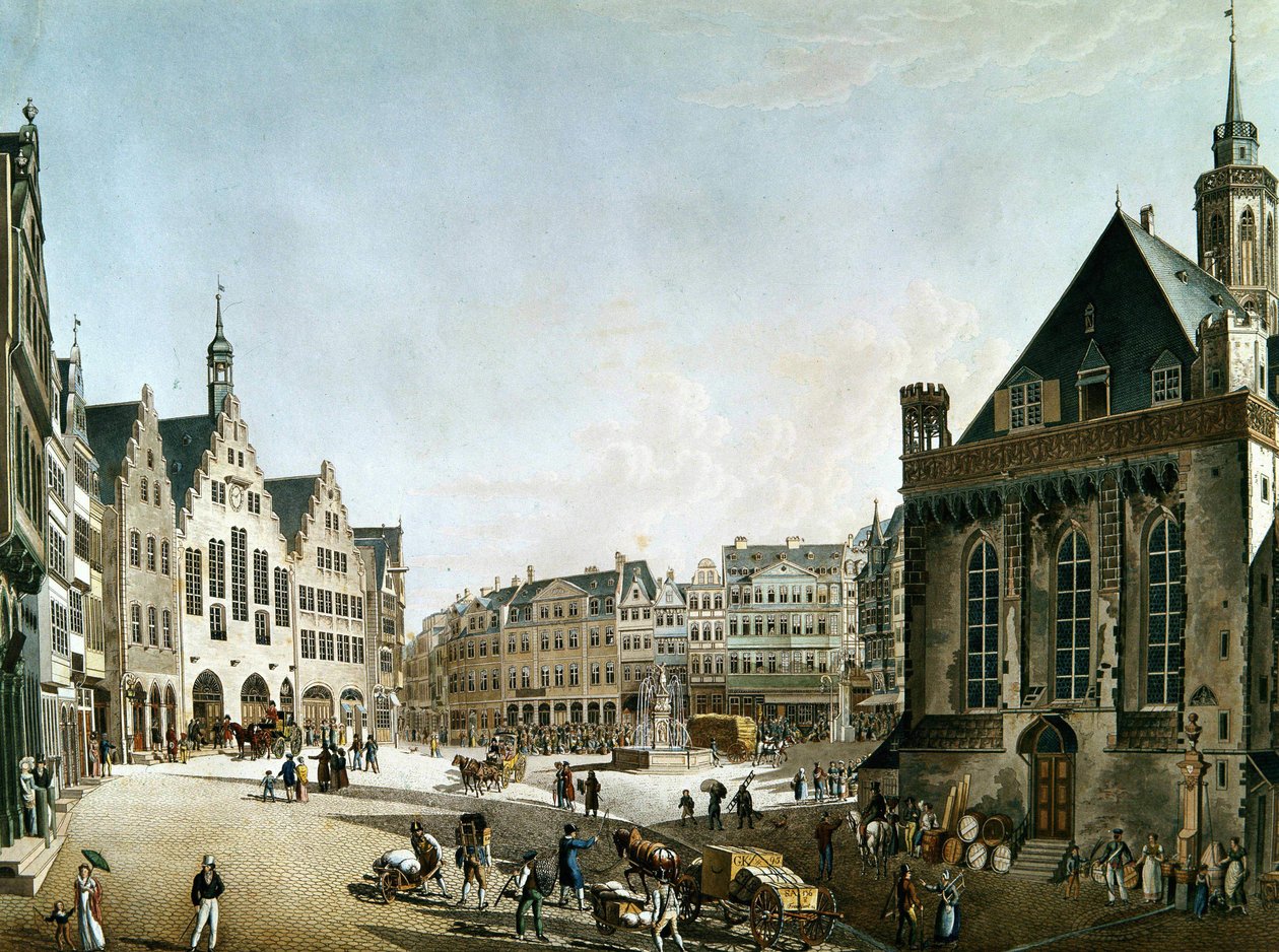 staden Frankfurt am Main i början av 1800-talet. av Unknown artist