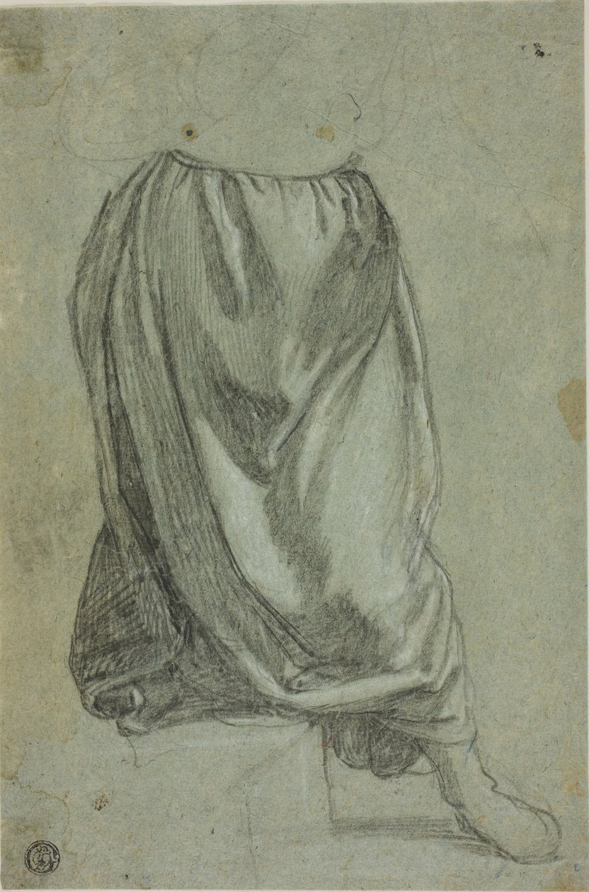 Draperi Sketch av Unknown Florentine