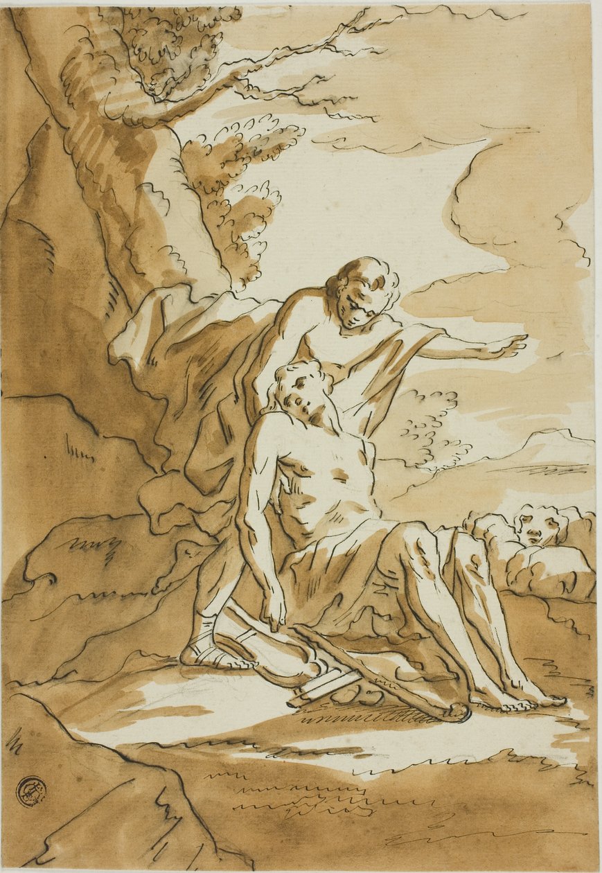 Den barmhärtige samariten av Unknown Italian