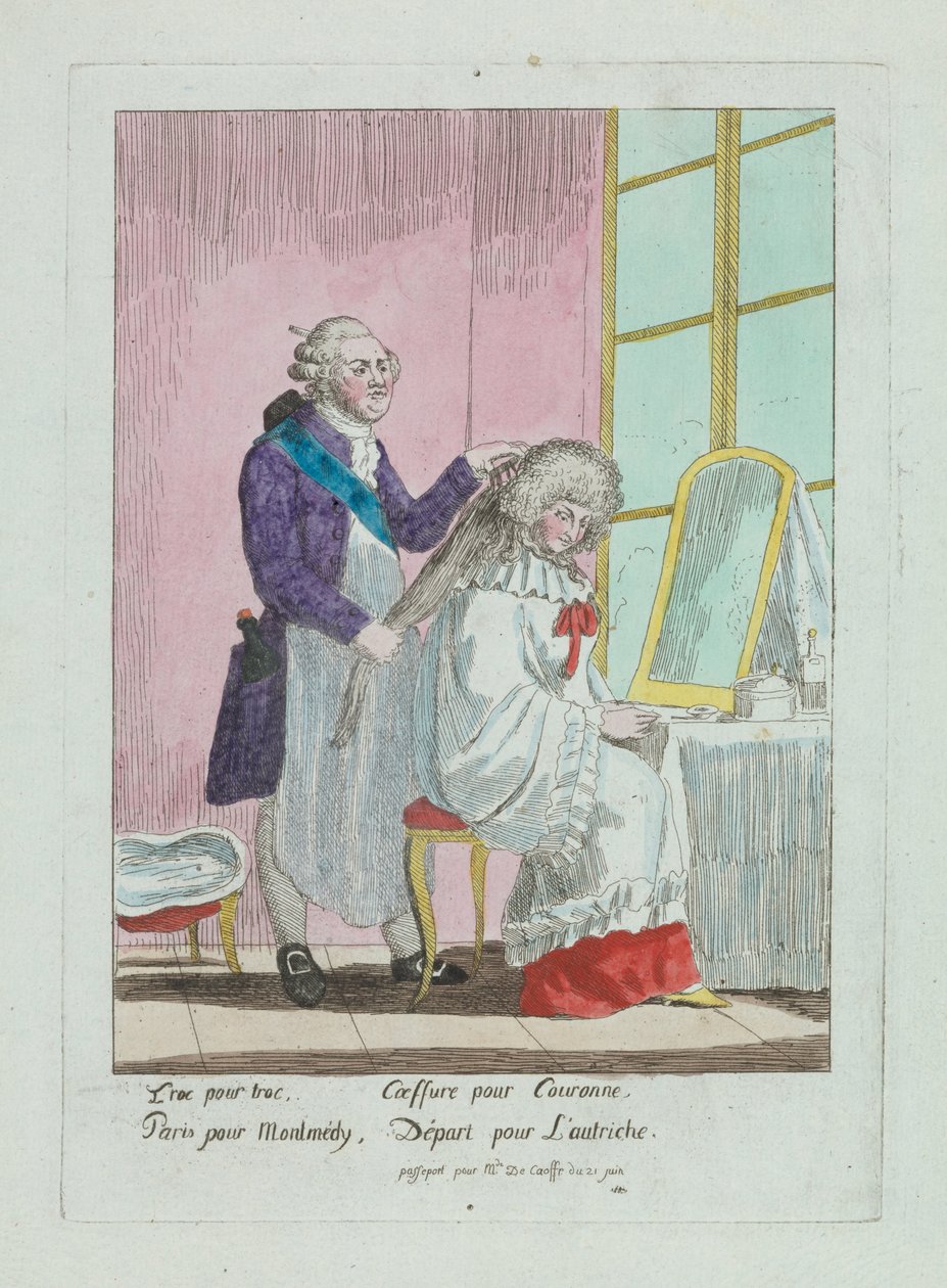 Madame de Korffs frisyr (CBL WEp 0715) av Unknown artistUnknown artist