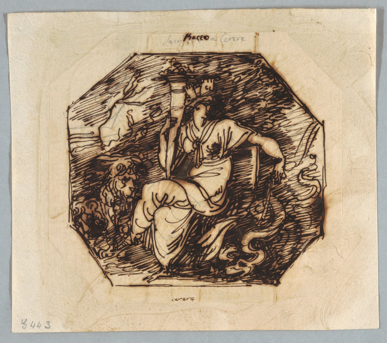 Teckning, Ceres, ca 1810 av Unknown artistUnknown artist