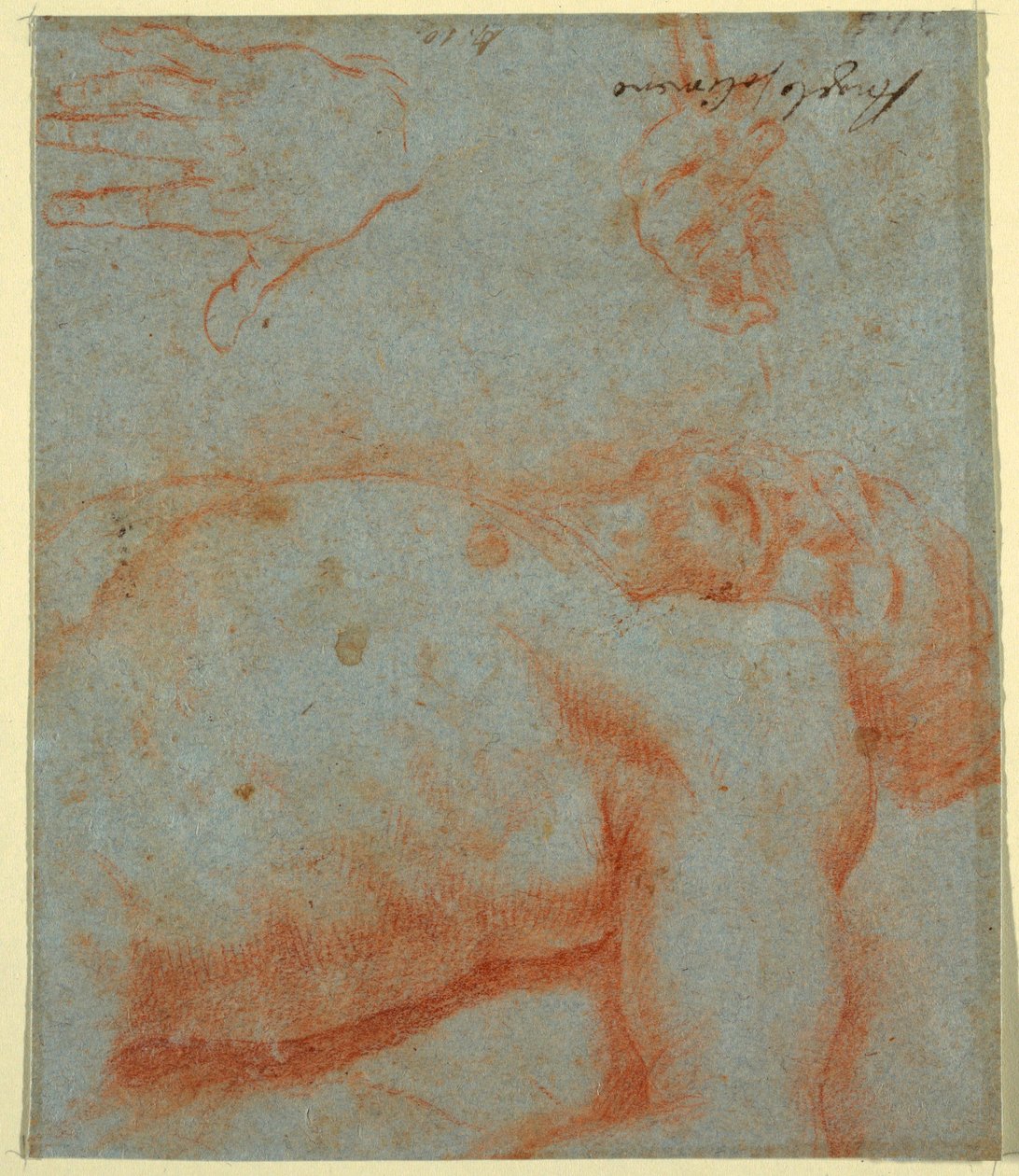 Teckning, Död Kristus, 1600- och början av 1700-talet av Unknown artistUnknown artist