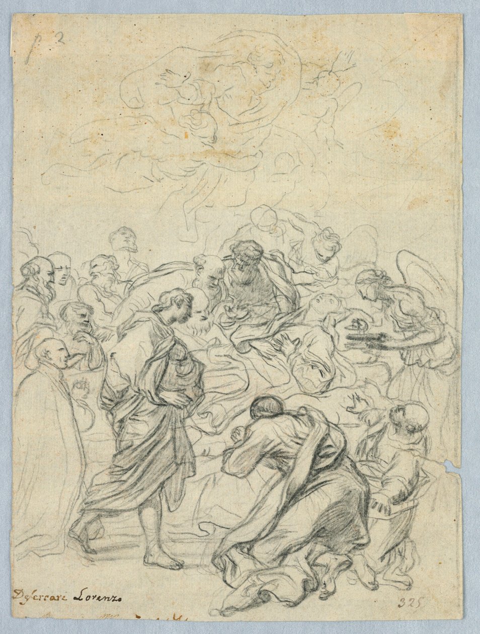 Teckning, Jungfruns död, 1600-1900-tal av Unknown artistUnknown artist