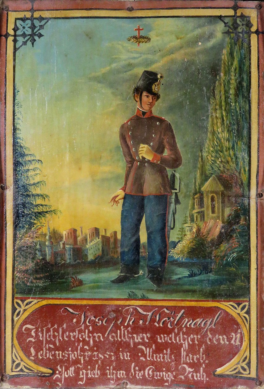 Minnesbild över Joseph Hörtnagl 1853 av Unknown artistUnknown artist
