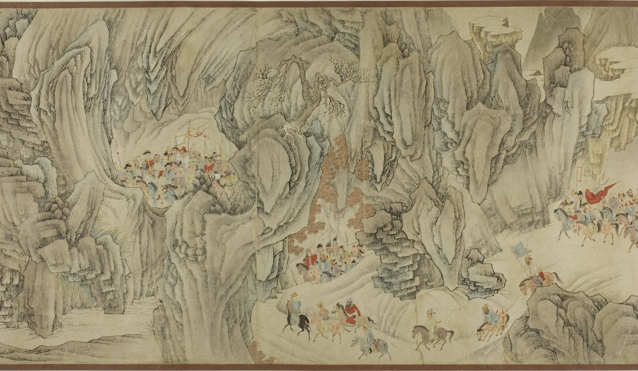 En jakt i himmelens berg av Unknown artist