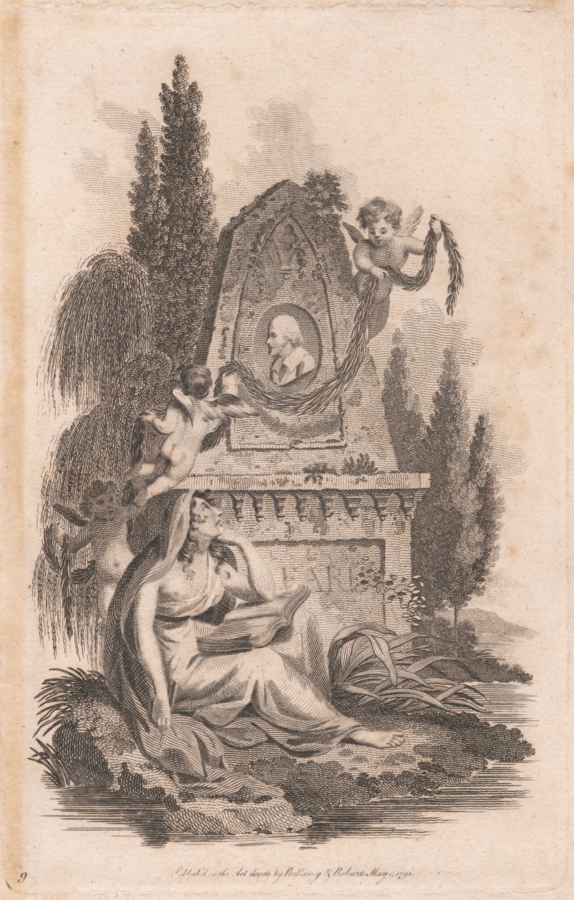 Ett minnesmärke över Shakespeare av Unknown artist