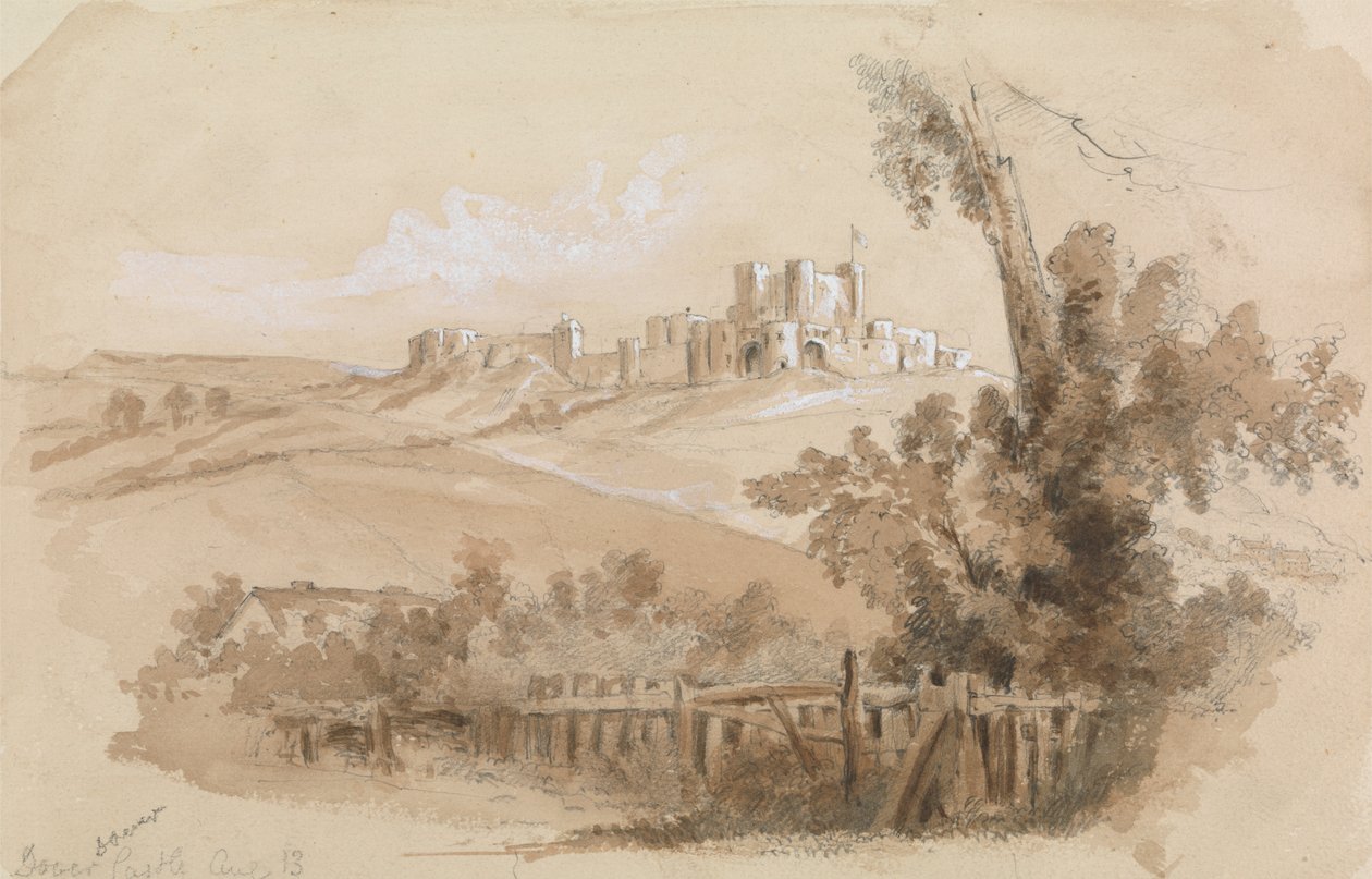 Utsikt över Dover Castle av Unknown artist