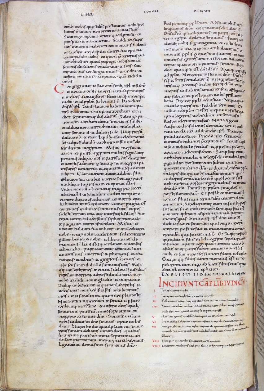 En sida ur en bibel från 1000-talet av Unknown artist