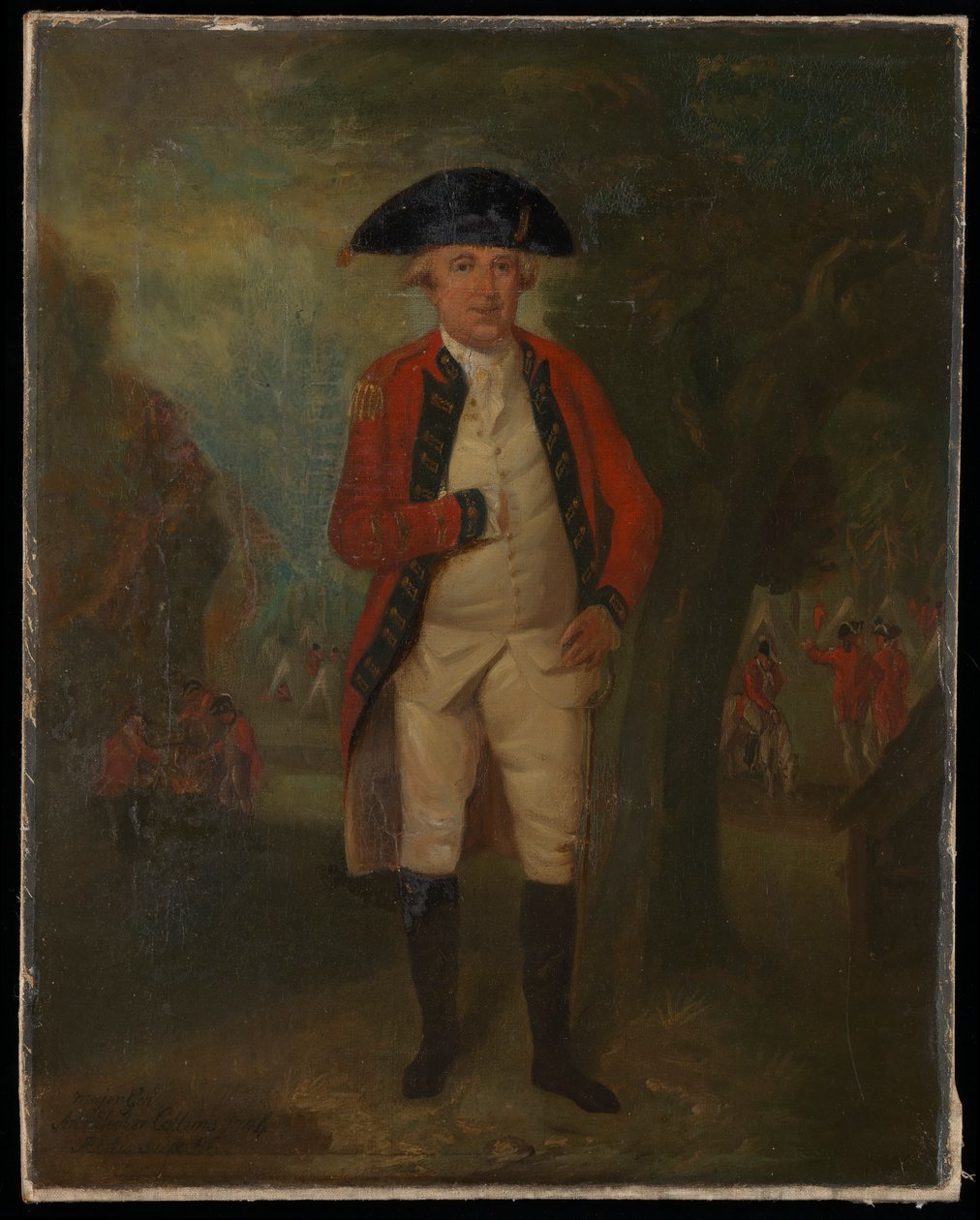Ett porträtt av generalmajor Arthur Tooker Collins från marinkåren i full uniform av Unknown artist