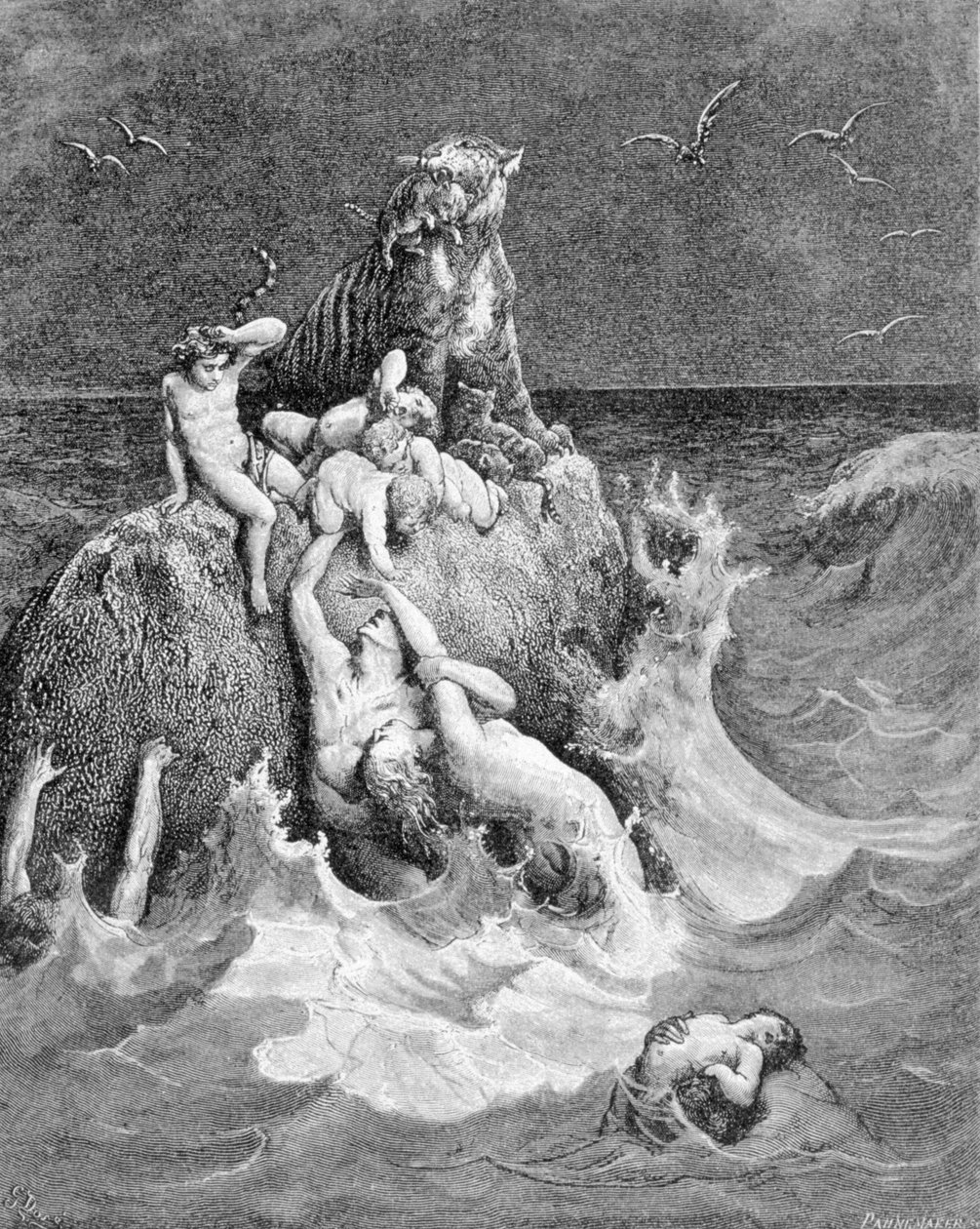 En scen av översvämningen, Genesis av Unknown artist