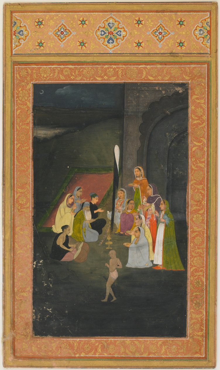 Ett besök på natten hos en mullah av Unknown artist