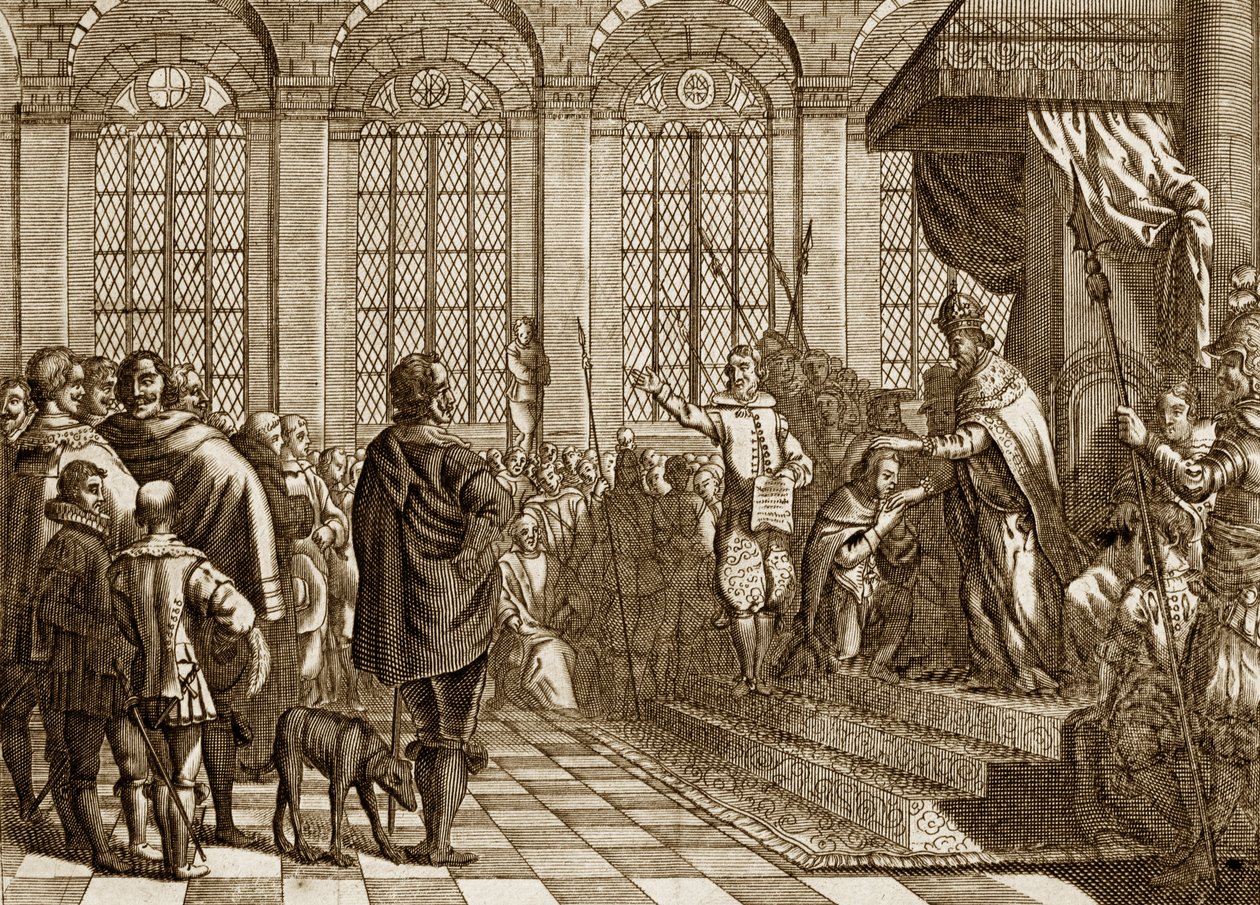 Abdikation av CHARLES V av Unknown artist