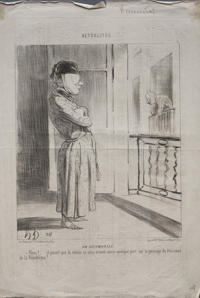 Aktualiteter, skylt 3: En "decemberist" av Unknown artist