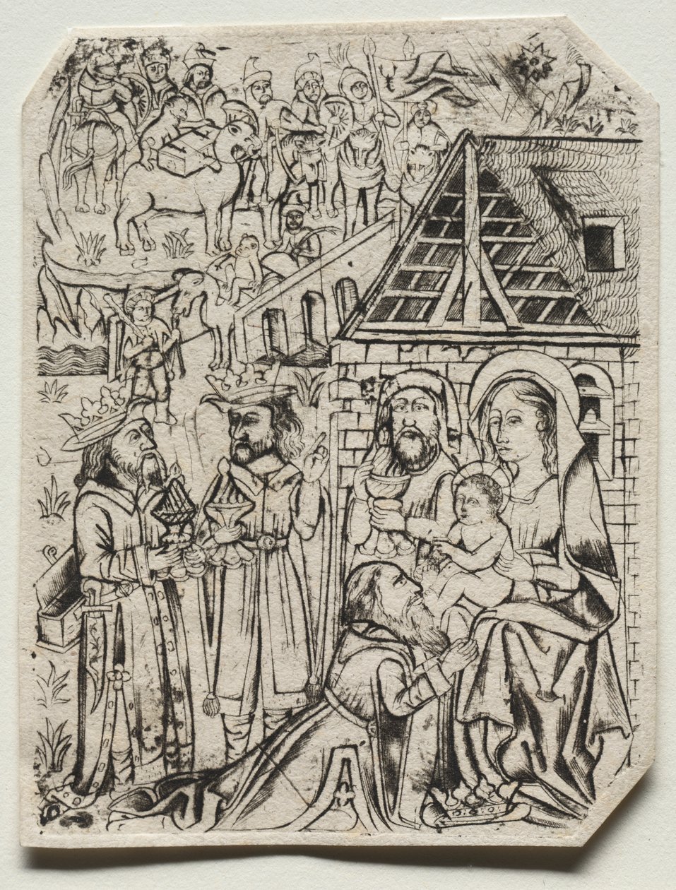 Tillbedjan av Magi av Unknown artist