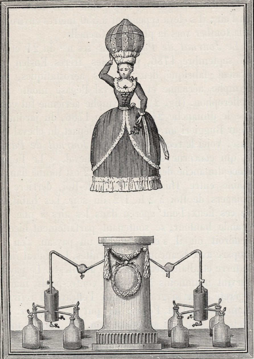 Aerostatisk figur - Enslens bröders "Aerian Nymph" (Christian Gottfried av Unknown artist