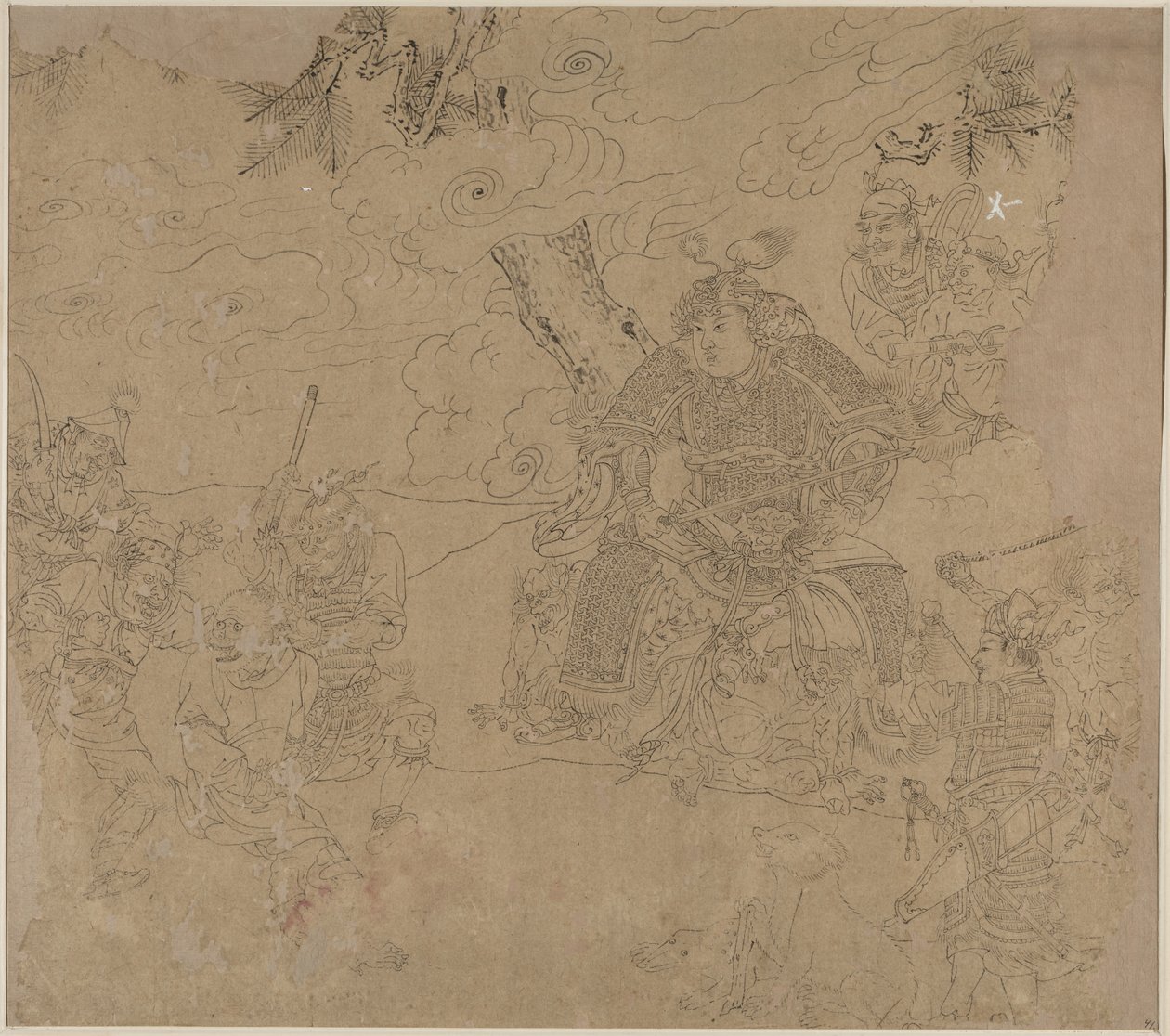 Album med daoistiska och buddhistiska teman: Search the Mountain: Leaf 41 av Unknown artist