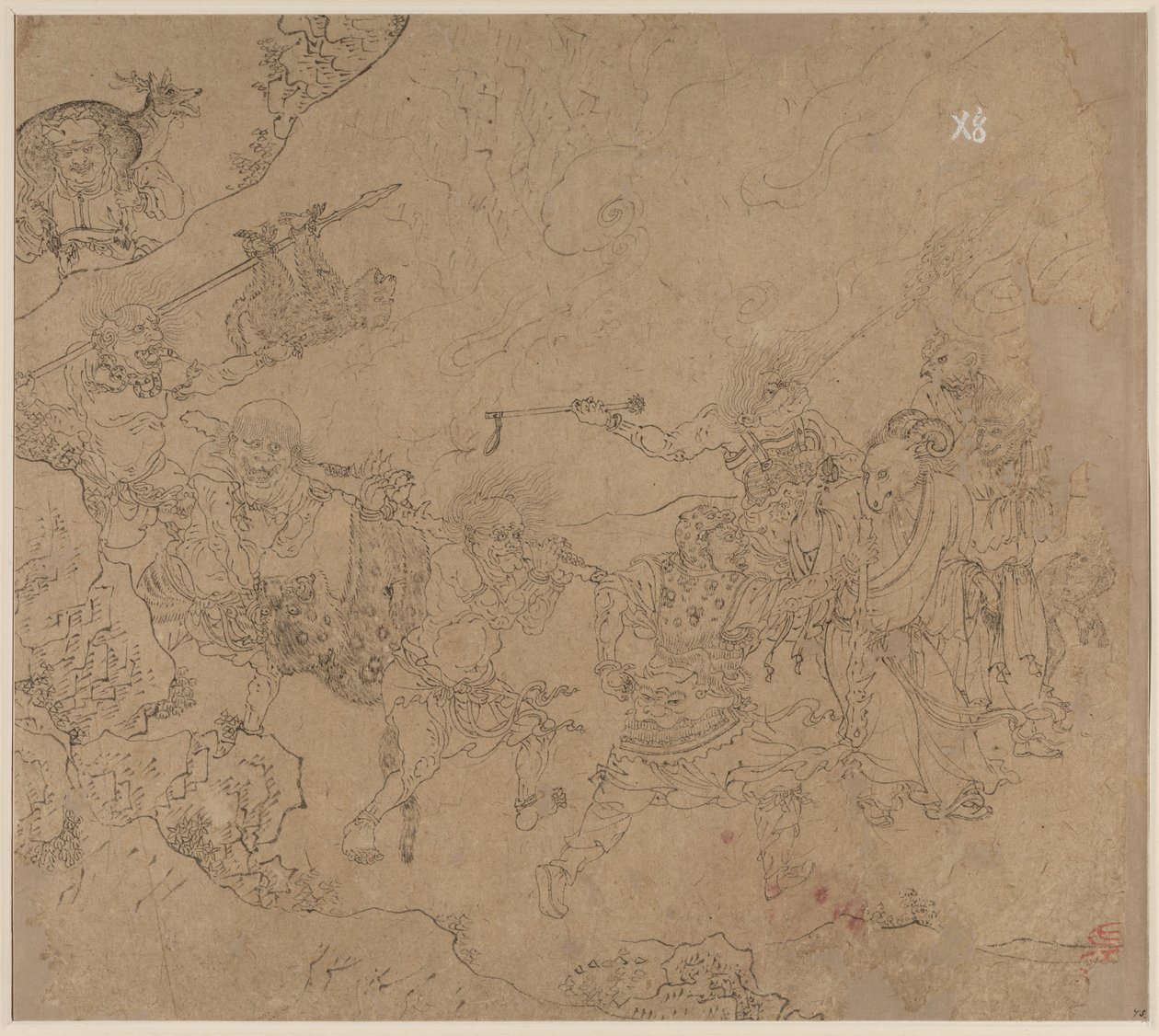 Album med daoistiska och buddhistiska teman: Search the Mountain: Leaf 45 av Unknown artist