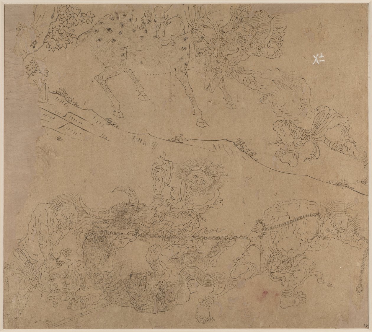 Album med daoistiska och buddhistiska teman: Search the Mountain: Leaf 47 av Unknown artist