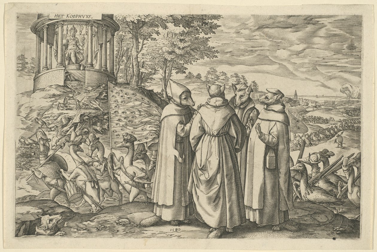 Allegori om hertigen av Alvas nederlag vid Brielle av Unknown artist
