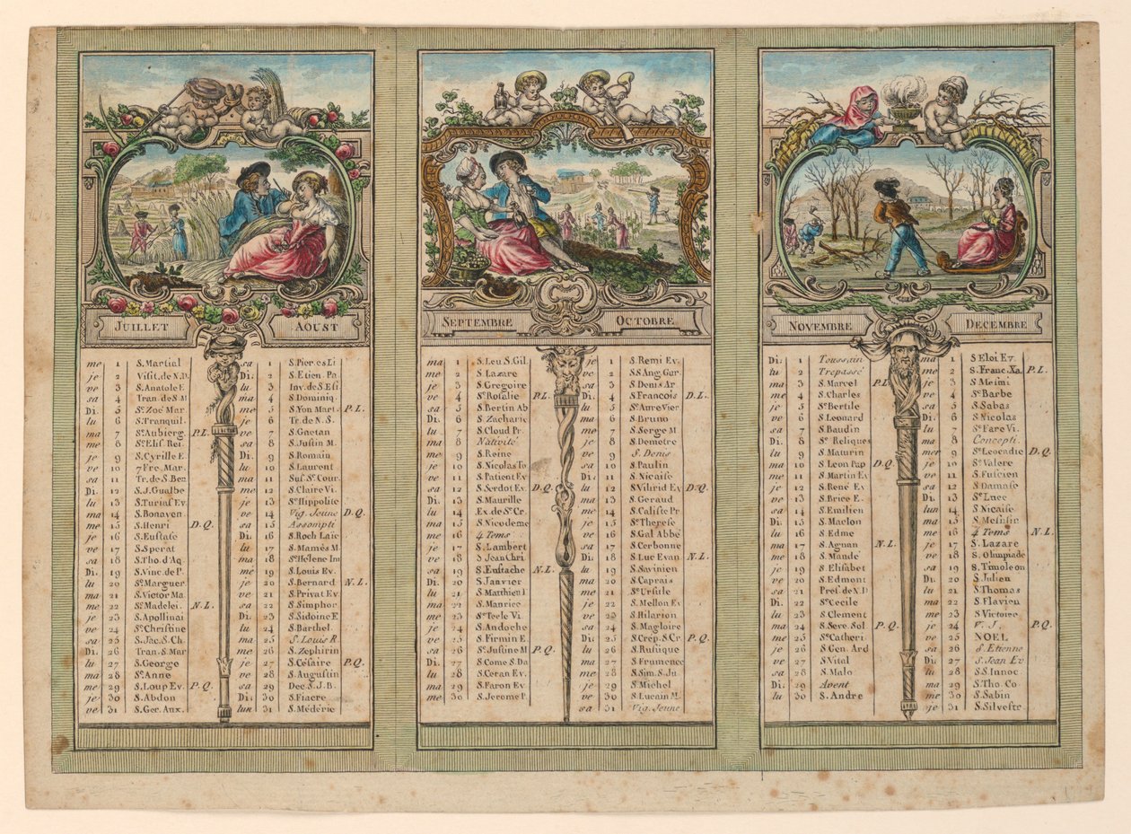 Almanacka för 1789 av Unknown artist