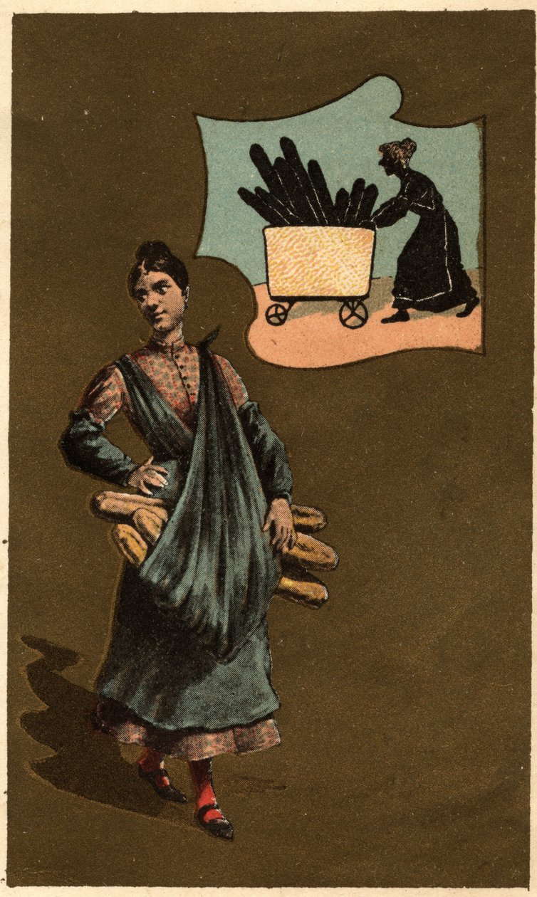 Anonym kromolitografi, sent 1800-tal. av Unknown artist