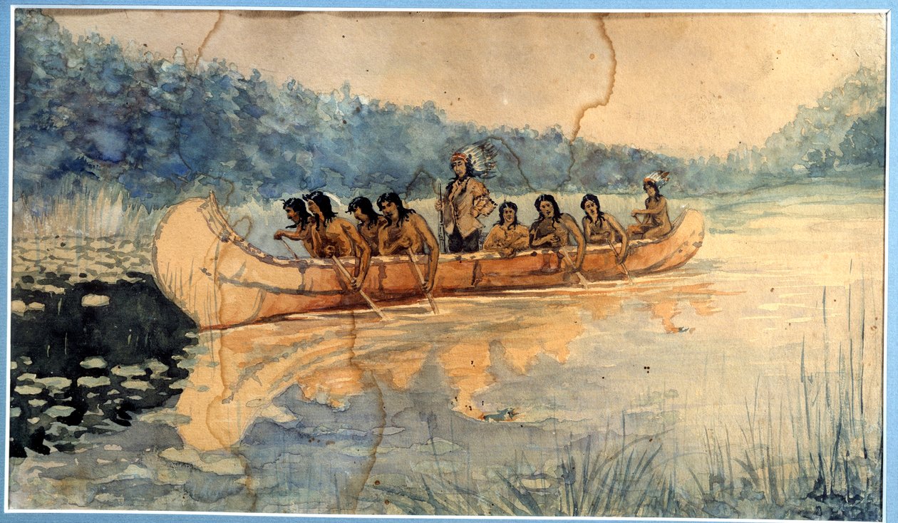 Anonym akvarell. 1800-talets La Rochelle, New World Museum av Unknown artist