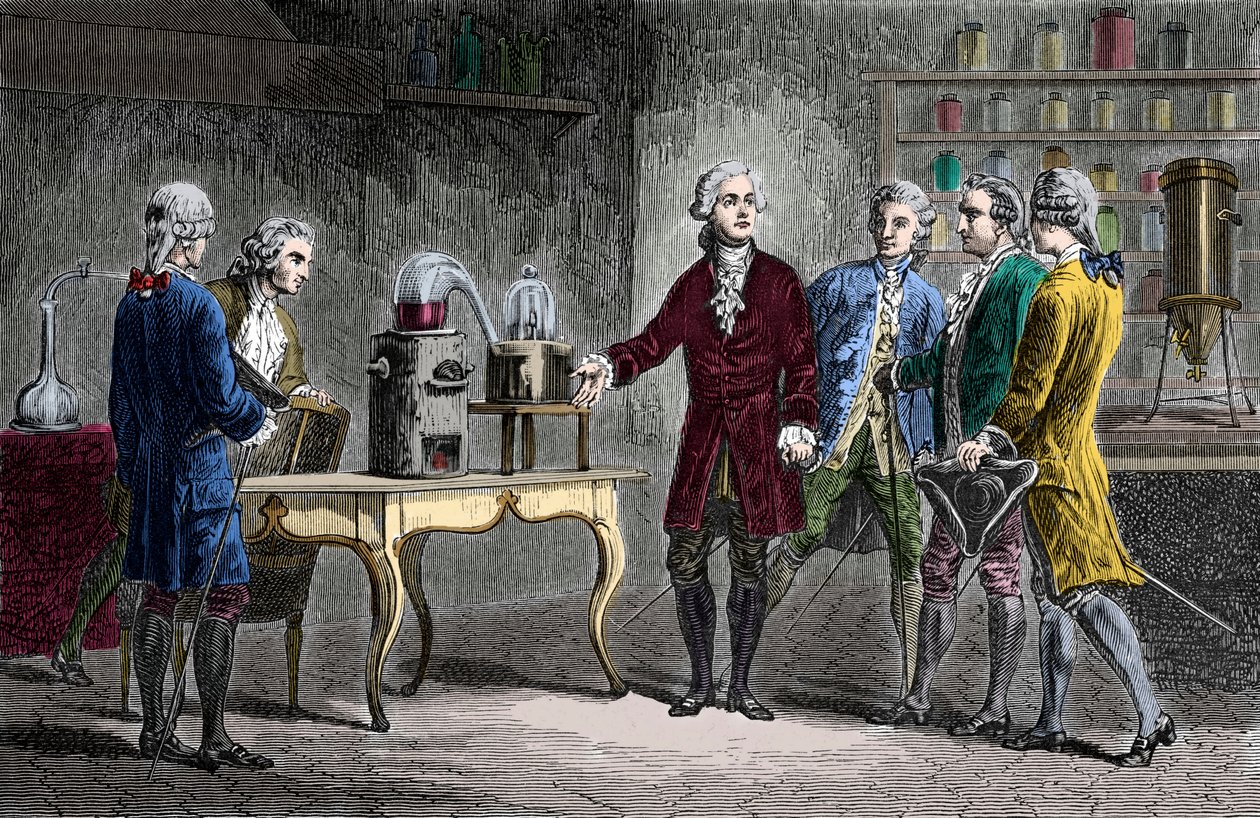 Antoine Laurent Lavoisier (1743-1894) utförde la decomposition de l