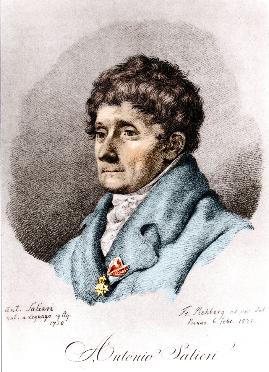 Antonio Salieri, italiensk kompositör och dirigent (Legnago av Unknown artist