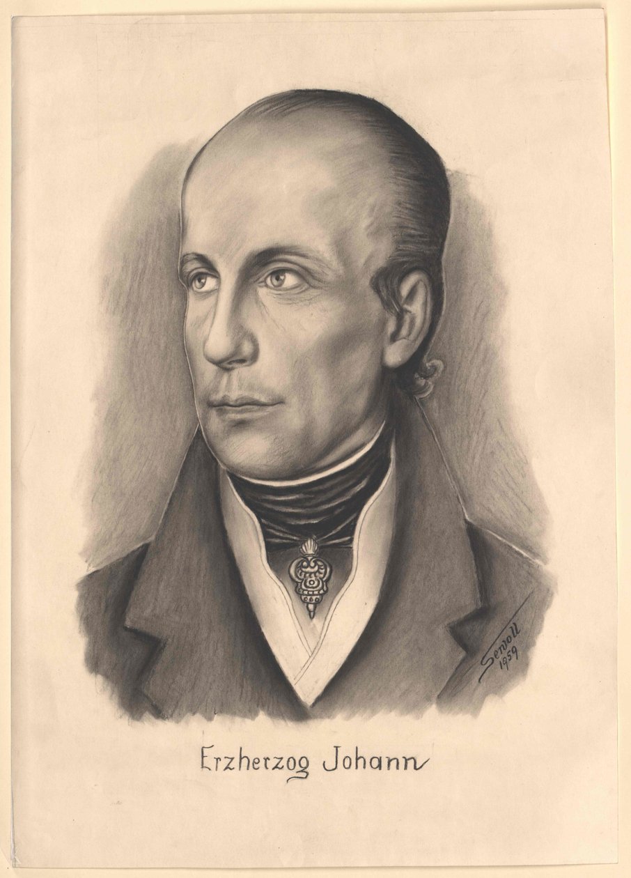 Ärkehertigen av Österrike Johann (tryck) av Unknown artist