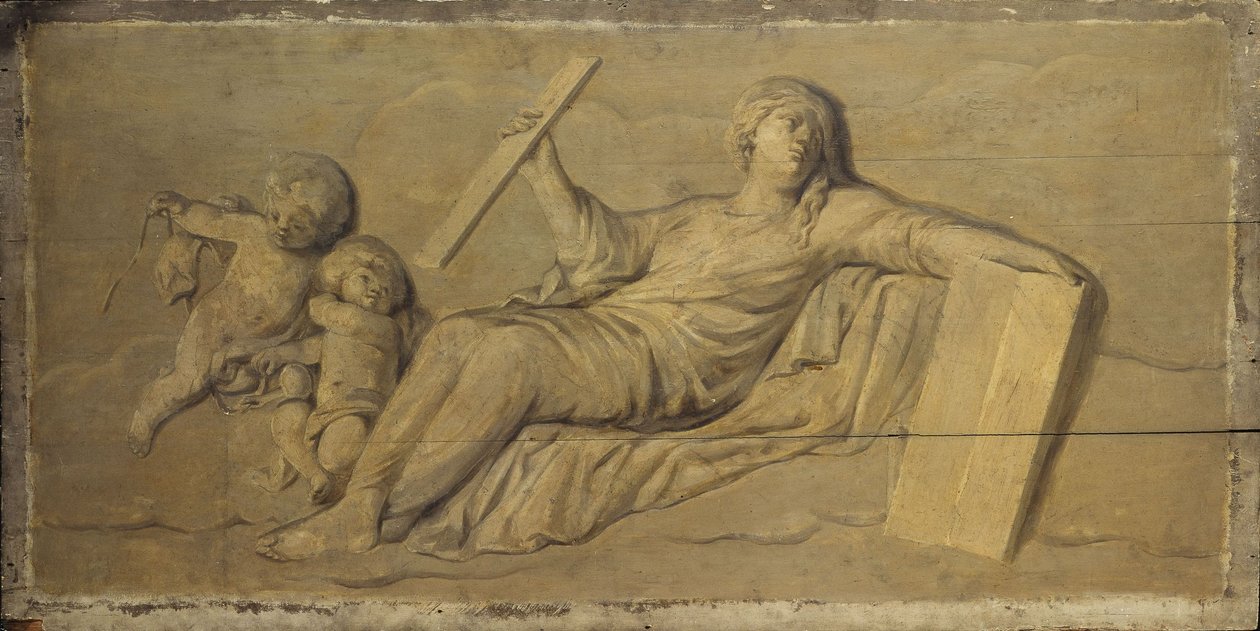 Arkitektur, mellan 1701 och 1800 (olja på trä) av Unknown artist