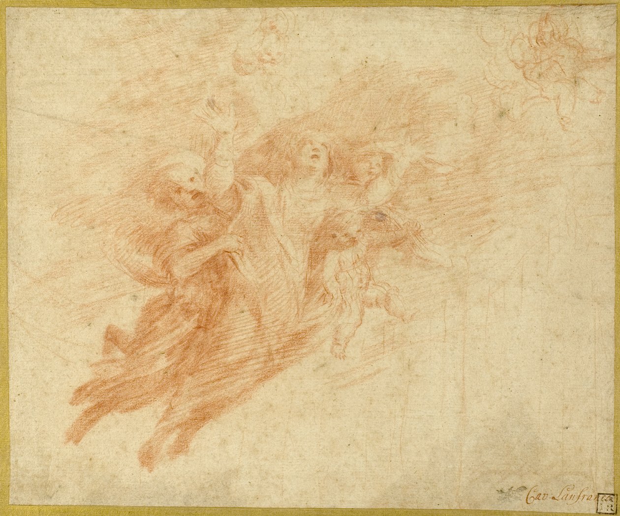 Magdalenas himmelsfärd av Unknown artist