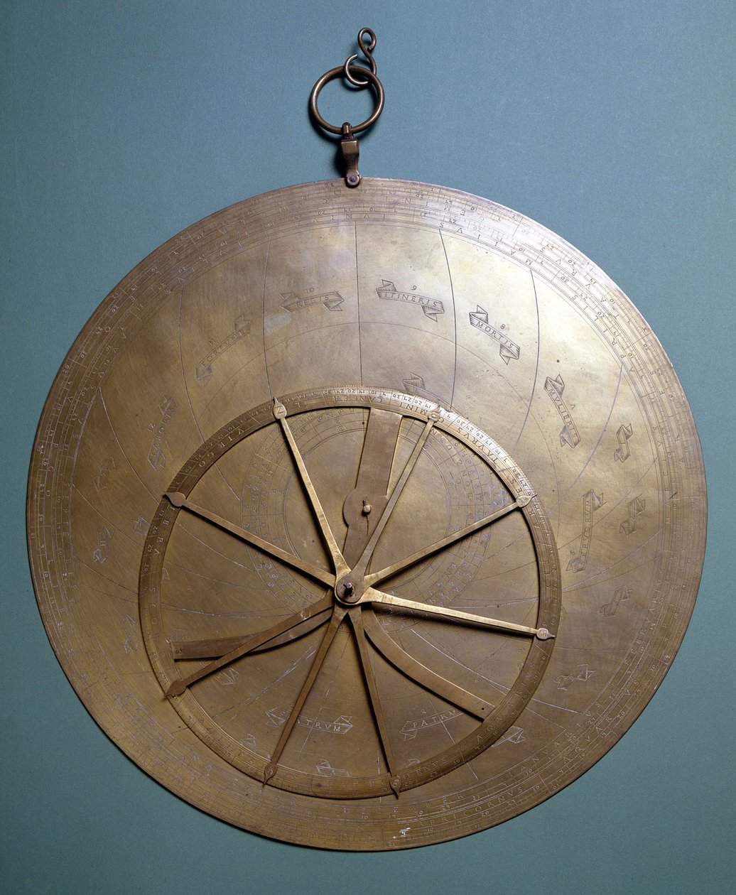 Astrologisk klocka från 1400-talet. av Unknown artist